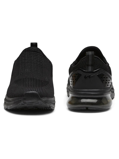 PORIUM Black Men's Walking Shoes